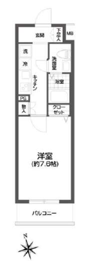 エルスタンザ浅草 302 間取り図