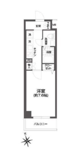 エルスタンザ浅草 802 間取り図