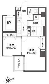 エルスタンザ浅草 504 間取り図