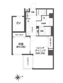 エルスタンザ浅草 604 間取り図