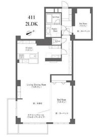 ウィスタリア元麻布 4階 間取り図