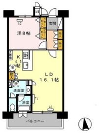 ロイヤルパークス西新井 1013 間取り図