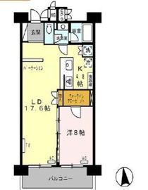 ロイヤルパークス西新井 912 間取り図