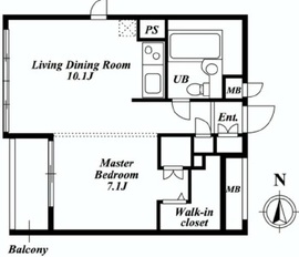 シティテラス赤坂 503 間取り図