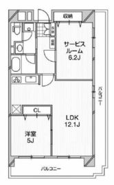 アーバンフラッツ芝浦 406 間取り図