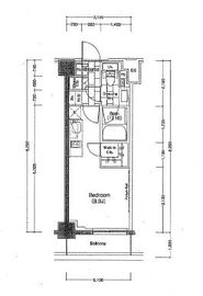 ザ・パークハビオ新宿 105 間取り図