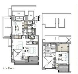 代官山桜の丘 401 間取り図