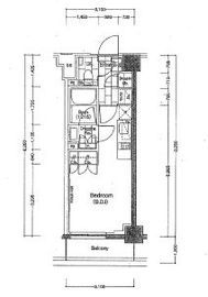 ザ・パークハビオ新宿 207 間取り図