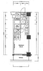 ザ・パークハビオ新宿 219 間取り図