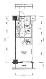 ザ・パークハビオ新宿 115 間取り図