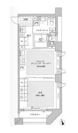 パークフラッツ銀座イースト 703 間取り図