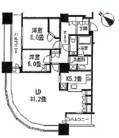 東京ツインパークス レフトウィング 20階 間取り図