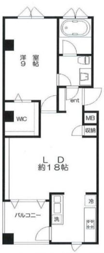 ヴィラアイシス南青山 203 間取り図