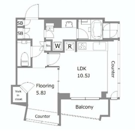 ザ・パークハウス三軒茶屋タワー 3階 間取り図