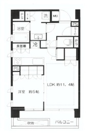 ピアース恵比寿 4階 間取り図