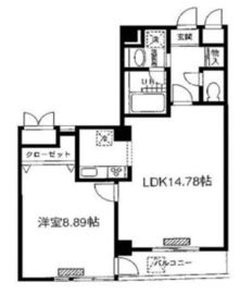 ブルーガーデン小石川 5階 間取り図