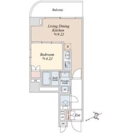 リバーパーク門前仲町 204 間取り図