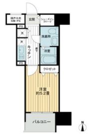 グローベル新大久保マスターズゲート 7階 間取り図