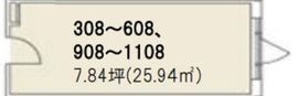 クロスオフィス内幸町 508 間取り図