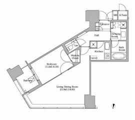 ラ・トゥール新宿 2202 間取り図