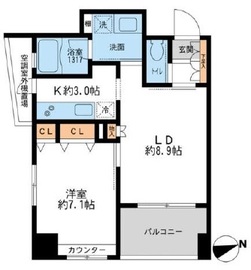 クリオ戸越銀座壱番館・弐番館 1-701 間取り図