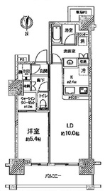 ベイクレストタワー 30階 間取り図