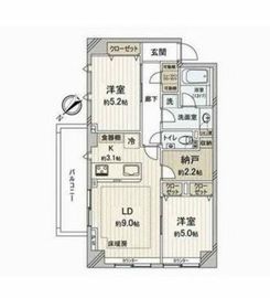 ランドステージ文京千石 5階 間取り図