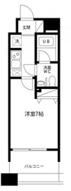 レジディア島津山 809 間取り図