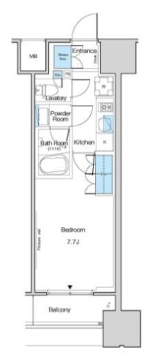 ルフォンブランシェ品川南大井 512 間取り図