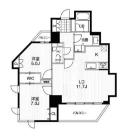 ドゥーエ東池袋 405 間取り図