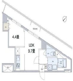 カスタリア本駒込 510 間取り図