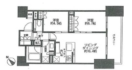 ザ・パークハウス赤坂レジデンス 9階 間取り図