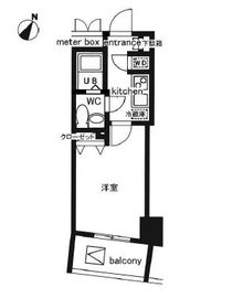 レジディア日本橋人形町2 203 間取り図