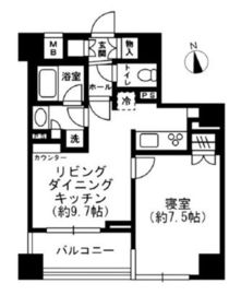 レジディア四谷三丁目 314 間取り図