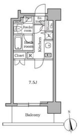 レジディア三軒茶屋 704 間取り図