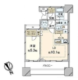 ブリリアタワーズ目黒 7階 間取り図