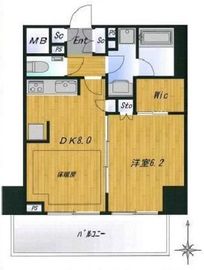 アデニウム東日本橋 13階 間取り図