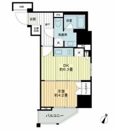 ライオンズ千代田岩本町ミレス 2階 間取り図