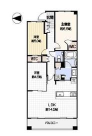 マジェスティハウス新宿御苑パークナード 9階 間取り図