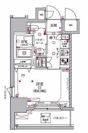 クレイシア大井町 2階 間取り図