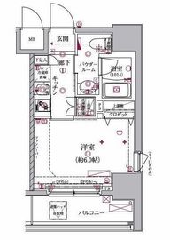 クレイシア大井町 4階 間取り図