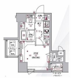 クレイシア大井町 3階 間取り図