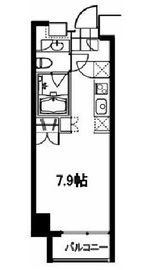 フレンシア麻布十番サウス 7F1 間取り図