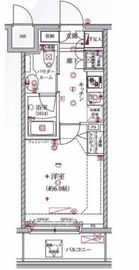 クレイシア大井町 6階 間取り図