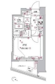 クレイシア大井町 2階 間取り図