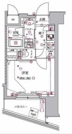 クレイシア大井町 6階 間取り図