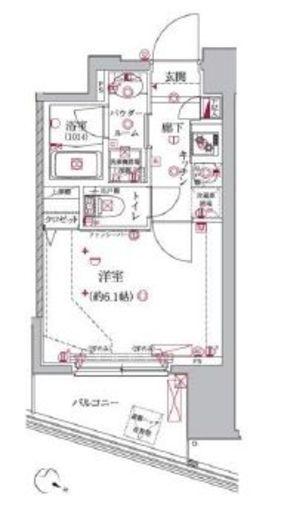 クレイシア大井町 7階 間取り図