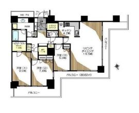 Wコンフォートタワーズ WEST 29階 間取り図