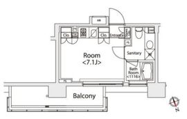 カスタリア戸越 1101 間取り図