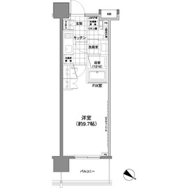 パークハビオ渋谷神山町 202 間取り図